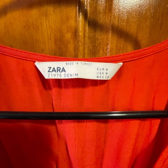 Poppy Red Smocked Waist Dress - Picture 3 of 3